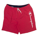 CHAMPION Mens Swimming Shorts Red XL W26
