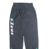 ZEUS Mens Track Pants Black Tapered M W26 L31