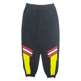 MARKA SPORT CLUBLINE Mens Track Pants Black Tapered L W32 L30
