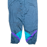 VICTORY Womens Track Pants Blue Tapered XL W28 L29