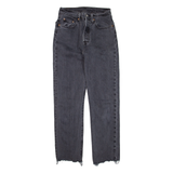 LEVI'S 501 Jeans Womens Black Regular Straight W24 L26