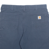 CARHARTT Carpenter Mens Workwear Shorts Blue XL W38