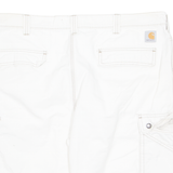 CARHARTT Cargo Style Mens Workwear Shorts White XL W38