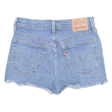 LEVI'S Cut Off 501 Womens Denim Shorts Blue S W27