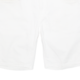GUESS Mens Denim Shorts White M W34