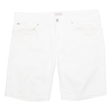 GUESS Mens Denim Shorts White M W34