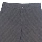 DICKIES Mens Chino Shorts Black Check L W36