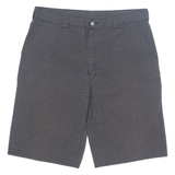 DICKIES Mens Chino Shorts Black Check L W36