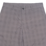 DICKIES Mens Chino Shorts Grey Check M W34
