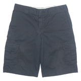 DICKIES Mens Workwear Shorts Black L W36