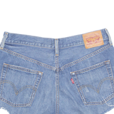 LEVI'S Cut Off 501 Womens Denim Shorts Blue M W30