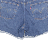 LEVI'S Turn Up 501 Premium E Womens Denim Shorts Blue M W32
