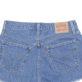 LEVI'S Cut Off 501 Womens Denim Shorts Blue M W30