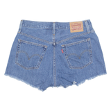 LEVI'S Cut Off 501 Womens Denim Shorts Blue M W30