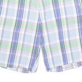 NAUTICA Mens Chino Shorts Blue 90s Check L W37