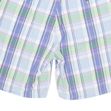 NAUTICA Mens Chino Shorts Blue 90s Check L W37