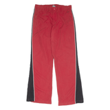 NIKE Womens Track Pants Red Flared L W32 L32