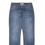 TEDDY'S Womens Jeans Blue Regular Straight Stone Wash W30 L32