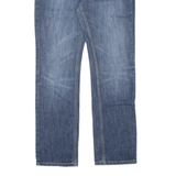 TEDDY'S Womens Jeans Blue Regular Straight Stone Wash W30 L32