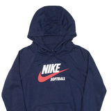NIKE Softball Mens Blue Hoodie XS