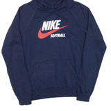 NIKE Softball Mens Blue Hoodie XS