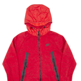 NIKE Mens Red Hoodie Full Zip S