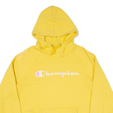 CHAMPION Mens Yellow Hoodie L