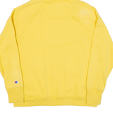 CHAMPION Mens Yellow Hoodie L