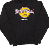 HARD ROCK CAFE Madrid Mens Black Hoodie M