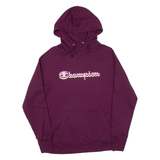 CHAMPION Womens Purple Hoodie M