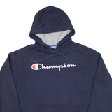 CHAMPION Mens Blue Hoodie L
