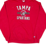 CHAMPION Tampa Spartans Mens Red Hoodie USA L