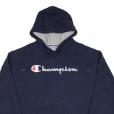 CHAMPION Mens Blue Hoodie L