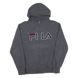 FILA Mens Grey Hoodie Full Zip M