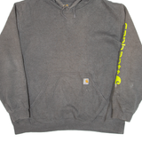 CARHARTT Mens Grey Hoodie USA 2XL