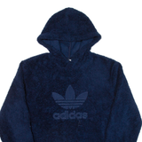 ADIDAS Teddy Womens Blue Hoodie S