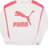 PUMA Womens White Hoodie UK 12