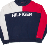 TOMMY HILFIGER Womens Blue Hoodie M