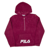 FILA Womens Maroon Hoodie UK 14