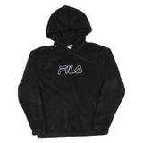 FILA Mens Black Hoodie L