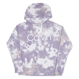 CALVIN KLEIN Womens Purple Hoodie M