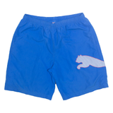 PUMA Mesh Lined Mens Swimming Shorts Blue L W32