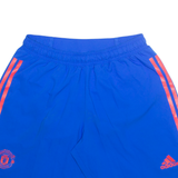 ADIDAS Manchester United FC Mesh Lined Mens Sports Shorts Blue M W28