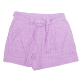 BADGLEY MISCHKA Womens Casual Shorts Purple XS W28