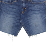 LEVI'S 524 Cut Off Low Rise Womens Denim Shorts Blue M W30