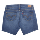 LEVI'S 524 Cut Off Low Rise Womens Denim Shorts Blue M W30