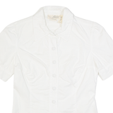 GUESS Womens Shirt White Collared S
