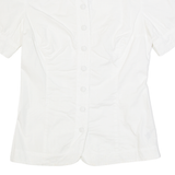 GUESS Womens Shirt White Collared S