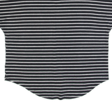 GAP Womens Printed Top Black V-Neck Striped M