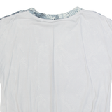 MARC CAIN Womens Printed Top Grey Silk Animal Print L